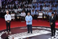 Acara Debat perdana Calon Presiden (Capres) 2024 yang digelar di kantor KPU. (Dok. Tim Media Prabowo-Gibran)
