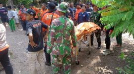 Seorang santri di Kabupaten Madiun, Jawa Timur, ditemukan tewas tenggelam di Bengawan Madiun. (Dok. BPBD Kabupaten Magetan)
