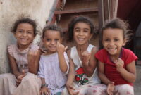 Photos from the activities of the polio vaccination campaign in 12 Yemeni governorates, targeting nearly 2.5 million children aged 10 and below.